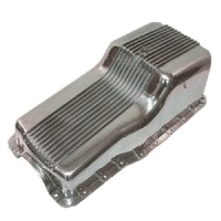 Oil Pan Ford Windsor 260-289-302 V8 Front Sump 1962-82 Polished Alloy Finned