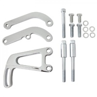 Power Steering Pump Polished Aluminium Bracket Kit Chevrolet Sm Block Lwp