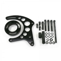 Alternator Bracket High Mount Small Block Chev Gilmer LWP Black