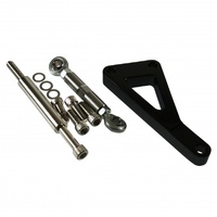 Alternator Bracket Black Aluminium Outward Mount Small Block Chev LWP