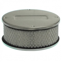 Chrome Air Cleaner 5-1/2" Wide x 55mm Tall SU H2 HS2 1-1/4" Paper Element