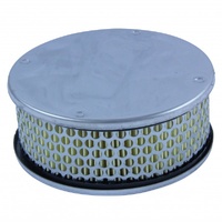 Chrome Air Cleaner 5-1/2" Wide x 55mm Tall SU H6 HD6 HS6  1-3/4" Paper Element