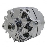 Alternator Ford 1966-91 V6 V8 Chromed 110 Amp 1 Wire Built in Regulator