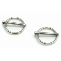 Snap Ring Chrome Finish Replacement for Hood Pin Kit-set 2