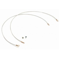 Lanyard 24 Inch for Hood Pin Kit-set 2. Chrome replacement plastic covered.