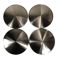Moon Style Spun Aluminium Moon Discs Suit 15" Wheel, Snap-On Type-Set 4