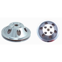 Pulley Water Pump Single Groove Lwp Polished Alloy Small Block Chevrolet 265-400