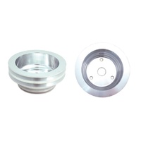 Pulley Crankshaft Double Groove Lwp Polished Alloy Small Block Chevrolet 265-400