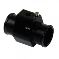 Radiator Hose Water Temperature Sensor Adaptor - 32mm Black Finish