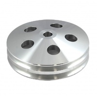 Pulley GM Power Steering Double Groove Alloy 5/8" Shaft 5-3/4" Diam