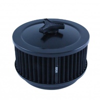 Black Air Cleaner 6-3/8" Wide x 3" Tall Suit 5-1/8" Holley Carburettor