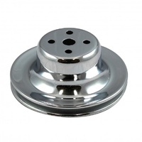 Pulley Water Pump Single Groove Chromed Steel Ford Windsor 289 1965-66