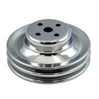 Pulley Water Pump Double Groove Chromed Steel Ford Windsor 289 1965-66