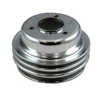 Pulley Crankshaft Triple Groove Chromed Steel Ford Windsor 289 1965-66