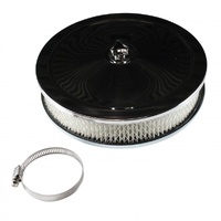 Chrome Air Cleaner 9" Wide x 2" Tall Suit 2-5/16" Single Barrel Stromberg Carb