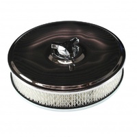 Chrome Air Cleaner 9" Wide x 2" Tall Suit Weber 32/36 DGV DGAV Carburettor