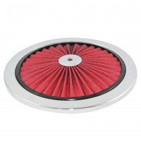 Extraflow Red Element Chrome Air Filter 9" Top only Cotton Pleated