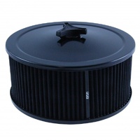 Black Air Cleaner 9" Wide x 4" Tall Holley Edelbrock Quadrajet Carburettor 