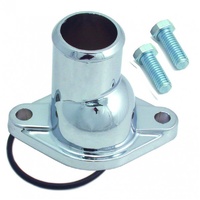 Water Neck Chevrolet Small + Big Block Straight Chromed Alloy O-Ring and Bolts