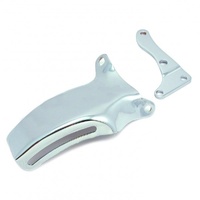 Alternator Bracket Kit Chevrolet Small Block Lwp OEM 1976-86 Chrome Upper