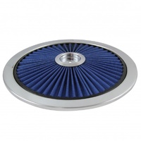 Extraflow Blue Element Chrome Air Filter 14" Top Cotton Pleated