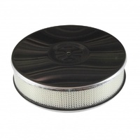 Chrome Air Cleaner 8-3/4" Wide x 55mm Tall 64mm Low Profile Centre Stud