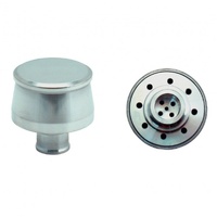 Valve Cover Breather Cap Push In 1"(25mm) Neck Alloy Polished Smooth