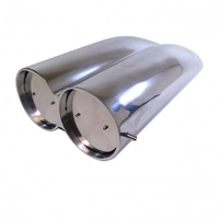Scoop Shotgun Dual Smooth Polished Alloy Hood Scoop 19.5" Long
