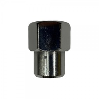 Single Short Flat Open Ended Mag Nut (Convo Pro) - 12mm x 1.5 Thread, 21mm Hex