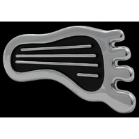 Headlamp Dimmer Pedal Barefoot Surfer Style Chrome with Black