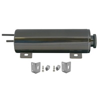 Radiator Overflow Tank 3" (75mm) x 10" (250mm) Black Stainless Steel 965ml