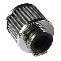 Valve Cover Breather Clamp On 1-1/2"(38mm) Id Chrome Top White Element