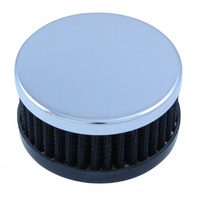 Valve Cover Breather Cap Push In Hi Performance 2 Inch Tall Black with Grommet