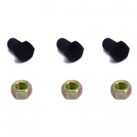 Chevrolet GM TH350/400 Torque Convertor Bolts 3/8" x 5/8" with Lock Nuts