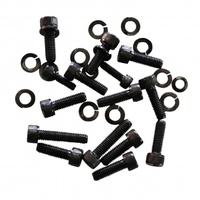 Chevrolet LS1 LS2 LS3 Black Oil Pan Socket Grade 8 Bolt Kit with Washers