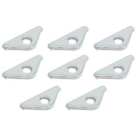 Valve Cover Mini Hold Down Tabs 1-1/2"(38mm) Long Chrome Steel Set 8