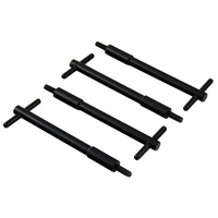 Valve Cover Hold Downs Black Aluminium T-Bars 4-5/8" long x1/4" Set 4