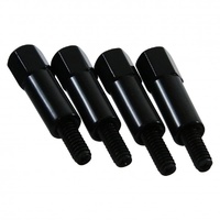 Valve Cover Hex Head Mini Bolt Black 1/4″-20 x 1-3/8″ Fastener Set of 4