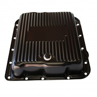 Transmission Pan GM 700R4-4L60E-4L65E Black Steel 2-1/2" Standard OEM Depth