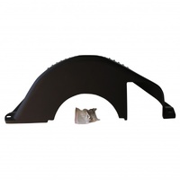 Flywheel (Inspection) Dust Cover Chev V8 to GM Turbo TH350 Black Finned Alloy