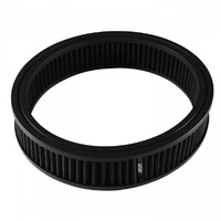 Air Cleaner Filter Element Black 9" Wide 2" Tall Round High Performance Cotton