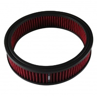 Air Cleaner Filter Element Red 9" Wide 2" Tall Round High Performance Cotton