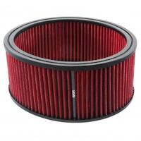 Air Cleaner Filter Element Red 9" Wide 4" Tall Round High Performance Cotton