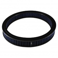 Air Cleaner Filter Element Blue 14" Wide 2" Tall Round High Performance Cotton
