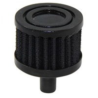 Vent Tube Breather Crankcase 1/2"(13mm) Black Top Black Elem 