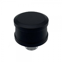 Valve Cover Breather Cap Push In 1"(25mm) Neck Alloy Black Smooth Round