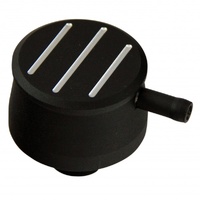 Valve Cover Breather Cap Push In 1"(25mm) Neck Alloy Black Ball Milled with Pcv
