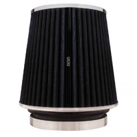 Pod Air Filter Tapered Conical High Flow Multi Fit 3"-3.5"-4". 6.75" Tall Black