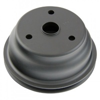 Pulley Crankshaft Single Groove Lwp Black Alloy Small Block Chevrolet 265-400