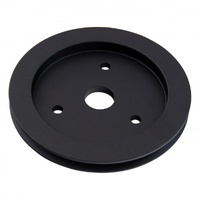 Pulley Crankshaft Single Groove Swp Black Alloy Big Block Chevrolet 396-454